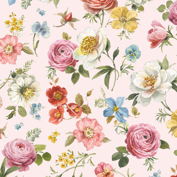 Little Garden Path CD19130-PINK Main by Lisa Audit for Riley Blake Designs