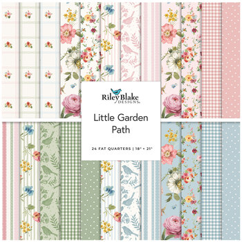 Little Garden Path  Fat Quarter Bundle Lisa Audit for Riley Blake Designs