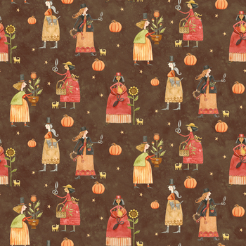 Feels Like Fall C19110-BROWN Main by Teresa Kogut for Riley Blake Designs
