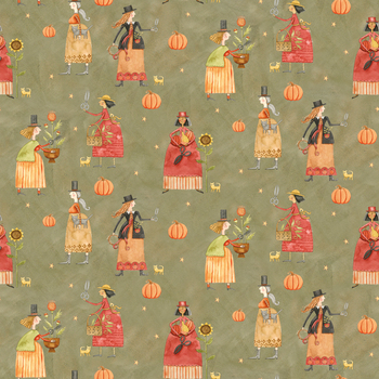Feels Like Fall C19110-GREEN Main by Teresa Kogut for Riley Blake Designs