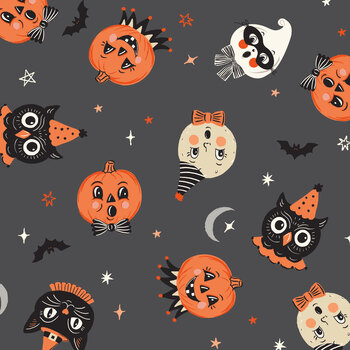 Vintage Boo C19260-CHARCOAL Main by My Mind's Eye for Riley Blake Designs