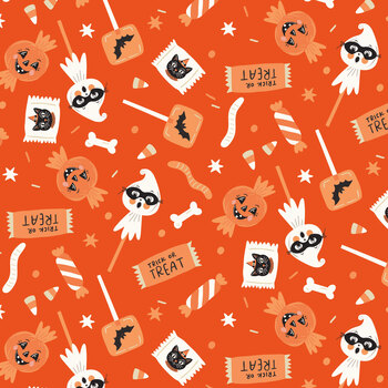 Vintage Boo C19261-ORANGE Candy by My Mind's Eye for Riley Blake Designs