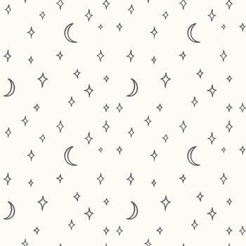 Vintage Boo C19266-VINTAGEWHITE Stars and Moons by My Mind's Eye for Riley Blake Designs