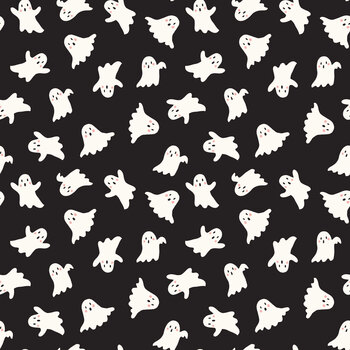 Vintage Boo GC19262-BLACK Glow in the Dark by My Mind's Eye for Riley Blake Designs