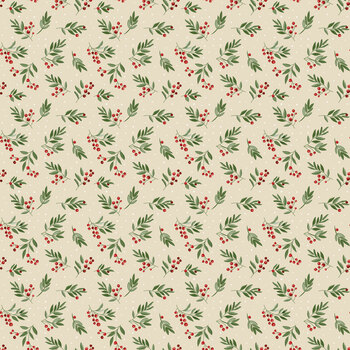 Peace on Earth C19193-EGGNOG Tossed Berries by Sandy Gervais for Riley Blake Designs