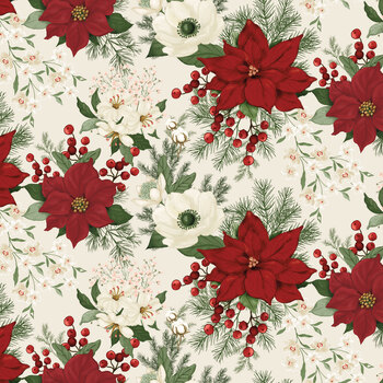 Peace on Earth CD19190-CREAM Main by Sandy Gervais for Riley Blake Designs