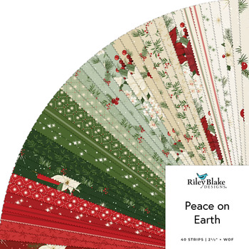 Peace on Earth  2.5" Rolie Polie Sandy Gervais for Riley Blake Designs
