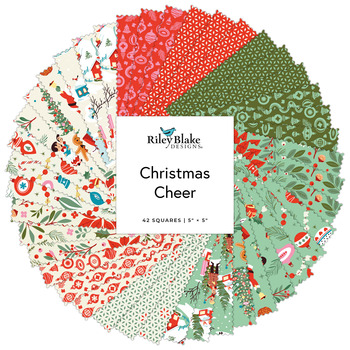 Christmas Cheer  5" Stacker Shawn Wallace for Riley Blake Designs