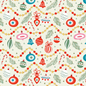 Christmas Cheer C19063-CREAM Oh Christmas Tree by Shawn Wallace for Riley Blake Designs