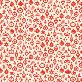 Christmas Cheer 108" Wide WB19066-CREAM Festive Baubles by Shawn Wallace for Riley Blake Designs