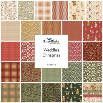 Waddle's Christmas  Yardage by Teresa Kogut for Riley Blake Designs