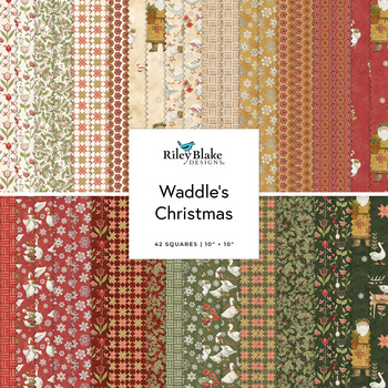 Waddle's Christmas  10" Stacker Teresa Kogut for Riley Blake Designs