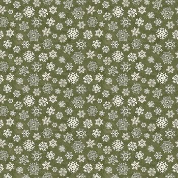Waddle's Christmas C19292-AVOCADO Snowfall by Teresa Kogut for Riley Blake Designs