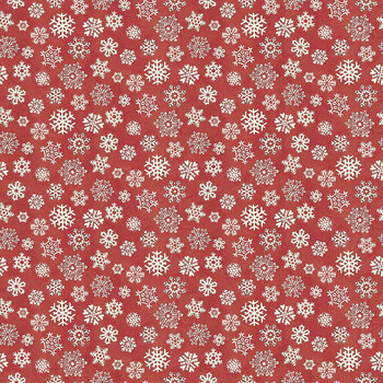 Waddle's Christmas C19292-RED Snowfall by Teresa Kogut for Riley Blake Designs