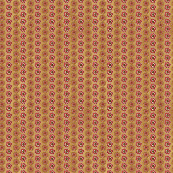 Waddle's Christmas C19296-GOLD Floral Stripe by Teresa Kogut for Riley Blake Designs