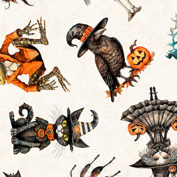 Jeepers Creepers 31009-E Halloween Character Toss by QT Fabrics