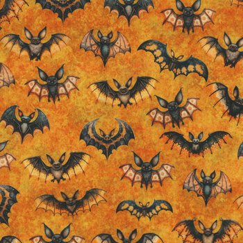 Jeepers Creepers 31014-O Bats by QT Fabrics
