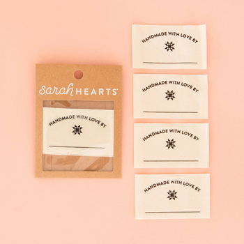 Sarah Hearts Handmade with Love Organic Cotton Write-In Labels