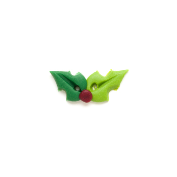 Button - Two Tone Holly