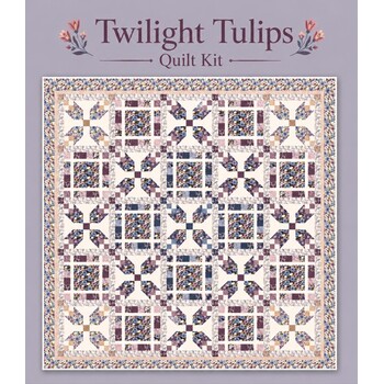  Twilight Tulips Quilt Kit with Keepsake Box