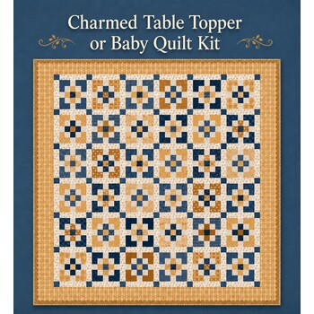 Charmed Table Topper or Baby Quilt Kit with Keepsake Box
