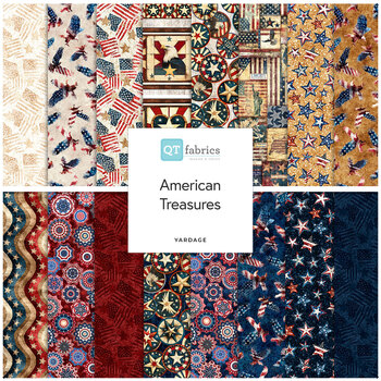 American Treasures  Yardage by Morris Creative Group for QT Fabrics