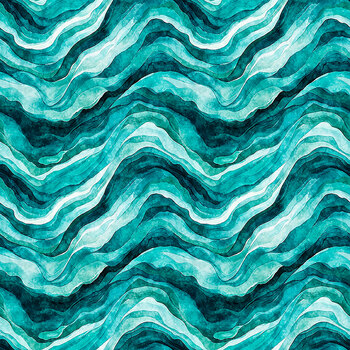 Deep Blue Dreams 32649-Q Wave Geo by Morris Creative Group for QT Fabrics