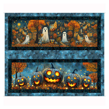 A Dark and Scary Night 32904-X Scenic Bench Pillow Panel by Michael McKinney for QT Fabrics