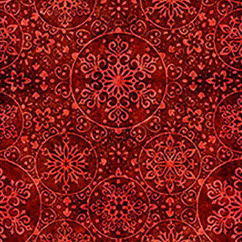 Highland Holiday 32804-R Snowflake Coordinate by Morris Creative Group for QT Fabrics