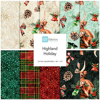 Highland Holiday  Fat Quarter Bundle Morris Creative Group for QT Fabrics
