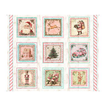 North Pole Magic 32623-E Large Picture Patches Panel Ecru by Morris Creative Group for QT Fabrics