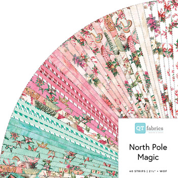North Pole Magic  2.5" Strips Morris Creative Group for QT Fabrics