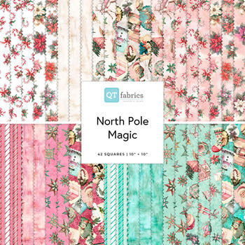North Pole Magic  10" Squares Morris Creative Group for QT Fabrics