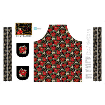 Songs of Santa 32760-X Canvas Apron Panel by QT Fabrics