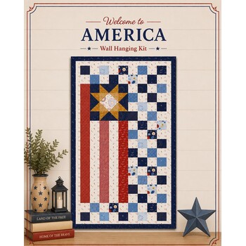  Welcome to America Wall Hanging Kit with Keepsake Box