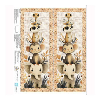 Wild at Heart 32674-X Wild at Heart Growth Chart Panel by Morris Creative Group for QT Fabrics