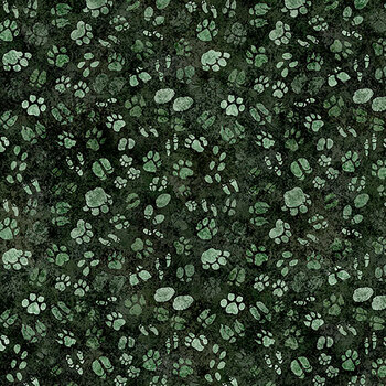 Wild at Heart 32671-F Safari Pawprints by Morris Creative Group for QT Fabrics