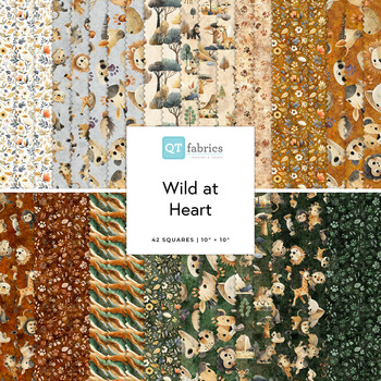 Wild at Heart  10" Squares Morris Creative Group for QT Fabrics