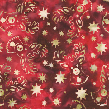 Tinsel Town B1078-R Red by Dan Morris for QT Fabrics