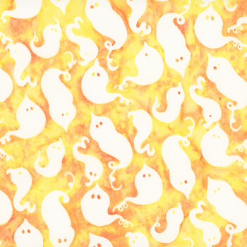 Ghosts in the Gables B1084-S Yellow by Raja Batiks for QT Fabrics