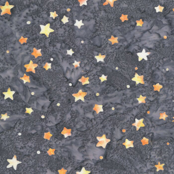 Ghosts in the Gables B1089-K Charcoal by Raja Batiks for QT Fabrics