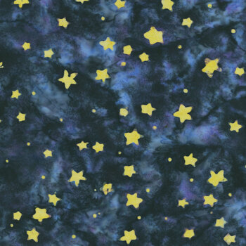 Ghosts in the Gables B1089-W Midnight by Raja Batiks for QT Fabrics