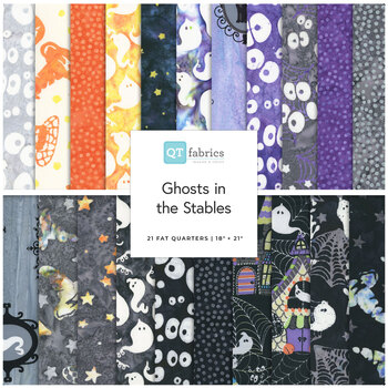 Ghosts in the Gables  Fat Quarter Bundle Raja Batiks for QT Fabrics