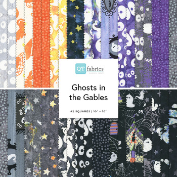 Ghosts in the Gables  10" Squares Raja Batiks for QT Fabrics