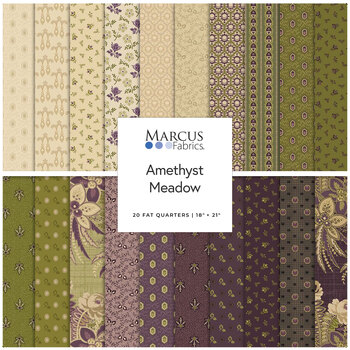 Amethyst Meadow  Fat Quarter Bundle by Paula Barnes for Marcus Fabrics
