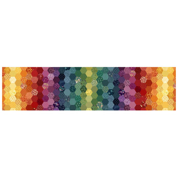 Patrick's Promise 108" Wide QB162113 Multi Hexagon by Christine Schulte for Marcus Fabrics