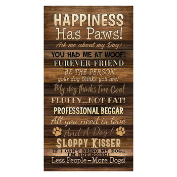 Happiness Has Paws PANEL-CD3316 BROWN Panel by Timeless Treasures Fabrics