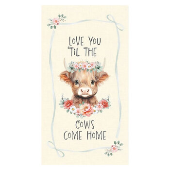 Till The Cows Come Home PANEL-CD4040 CREAM Panel  by Timeless Treasures Fabrics