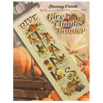 Give Thanks Banner Cross Stitch Pattern