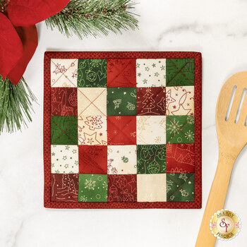  Fusible Grid Hot Pad Kit - Christmastime